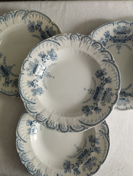 "Regencia": 6 platos hondos de piedra de hierro de St-Amand & Hamage