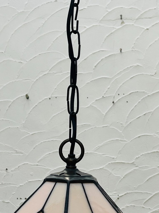 Lampada a sospensione Tiffany Fleur de Lys Art Deco – Lampade a sospensione, Glass (photo 14 of 17)