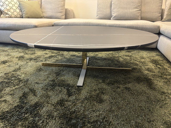 Image 1 of Minotti Catlin coffeetable sahara Marble 113cm 