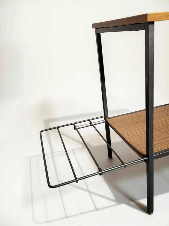 Table d'appoint années 60 – Tables d'appoint, Wood, Metal, Mid Century Modern (photo 6 of 10)