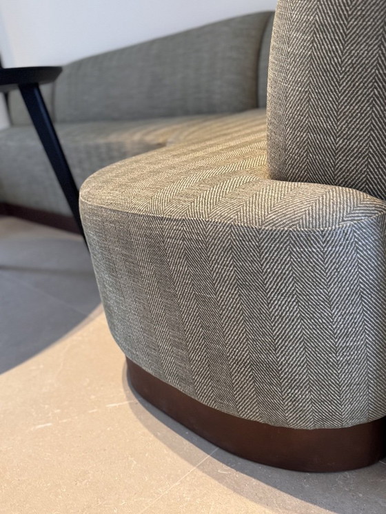 Image 1 of Nieuw! Keukenhoekbank/zitbank. Handgemaakt en van designstof.