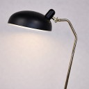 Lampadaire design en laiton et noir Roseanna Bloomingville (col de cygne) tête orientable