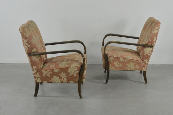 Image 1 of 1950’s Swedish Modern Set of 2 Sculptural Armchairs