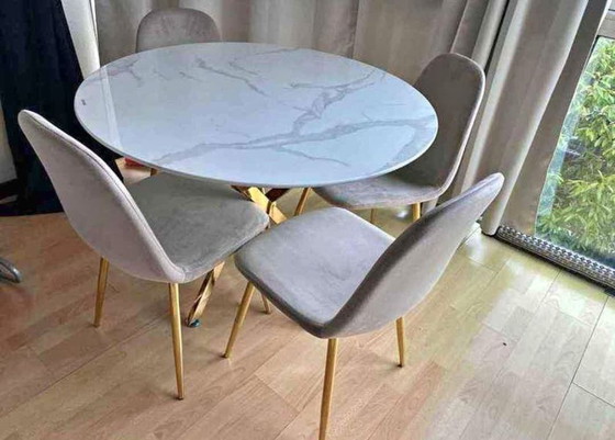 Image 1 of Managerstafel met stoelen