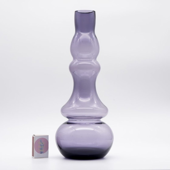 Image 1 of Iconisch design uit het midden van de 20e eeuw, vintage vakmanschap ×3 kunstglazen vazen ​​set WMF