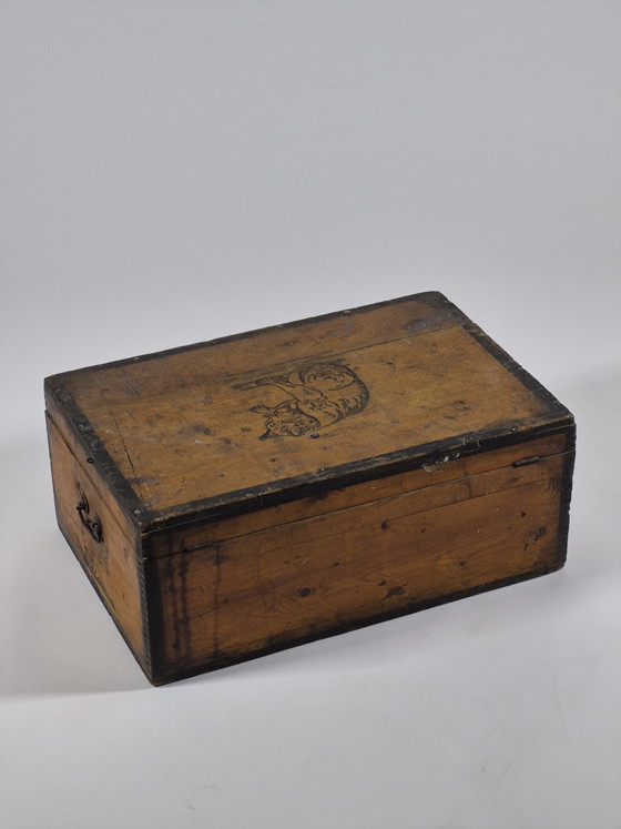 Scatola originale antica in legno di amido con finitura argentata di Hoffmann. – Oggetti decorativi, Wood (photo 12 of 13)