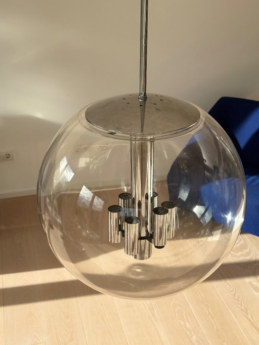 Lampada di design Glashütte Limburg/Bauhaus/anni '70