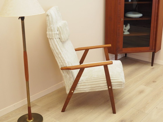 Poltrona in Teak, Rivestimento in Velluto, Anni '60 – Poltrone, Tessile, Legno (photo 2 of 13)