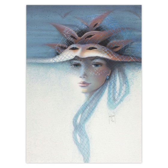 Image 1 of Francis de SAINT-GENIES Voilette Signed lithograph 1990