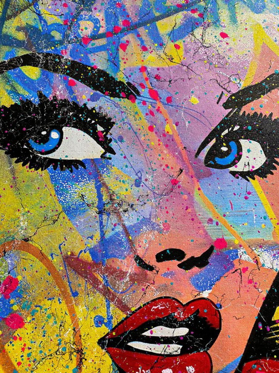 Image 1 of GONGAS - Rivolta - Litografia d'artista incorniciata