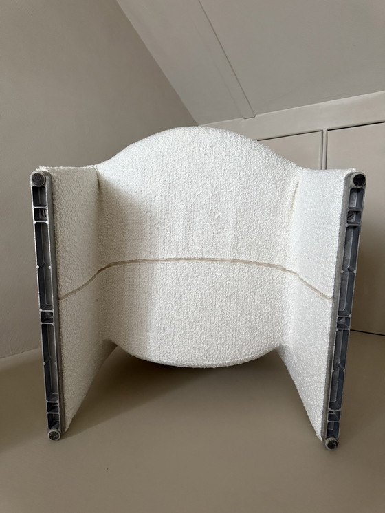 Image 1 of Giancarlo Piretti Artifort Ally Chair Fauteuil Chair Reupholstered Bouclé