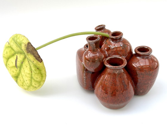 Image 1 of Sculptural ceramic vase composition – studio ceramics, circa 1960s/70s