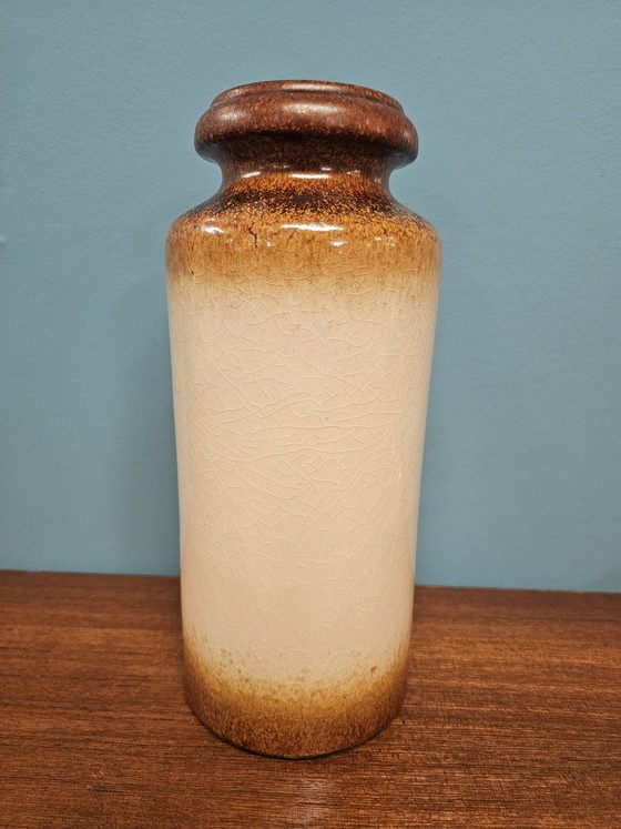 Image 1 of Vaso vintage marrone della Germania dell'Ovest