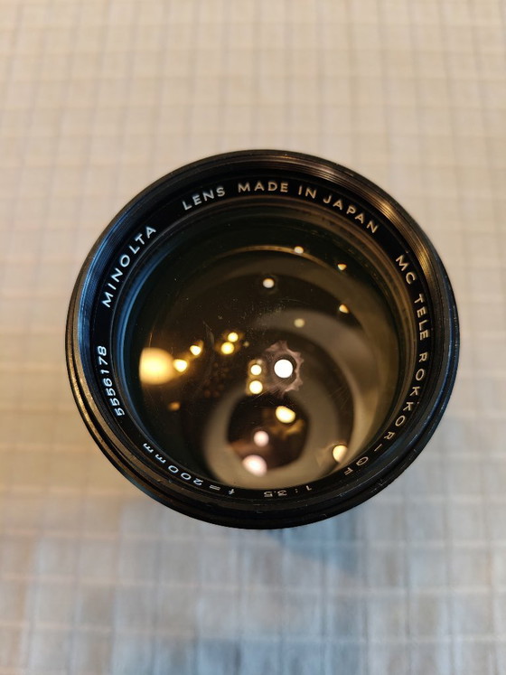 Minolta camera XE-5 plus lensen – Fotografie, Glas, Leer (photo 10 of 20)