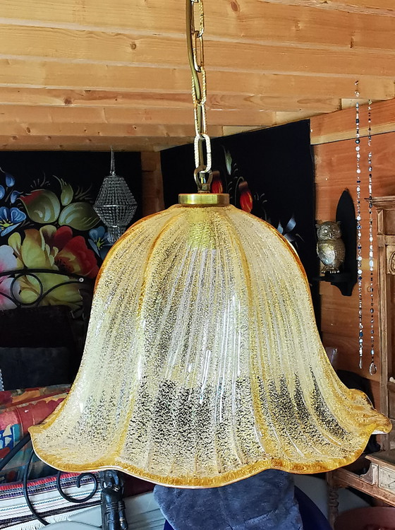 Image 1 of Firma Kaiser Leuchten, Regency lamp 1970s, ice glass