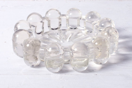 Image 1 of Vintage Boopie bubbelglazen asbak / Rookaccessoire uit het midden van de 20e eeuw / Italië / jaren 1950