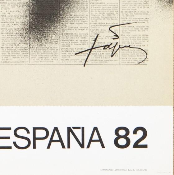 Antoni Tapies: Barcelona, ​​Original signed lithograph poster – Paper (photo 5 of 5)