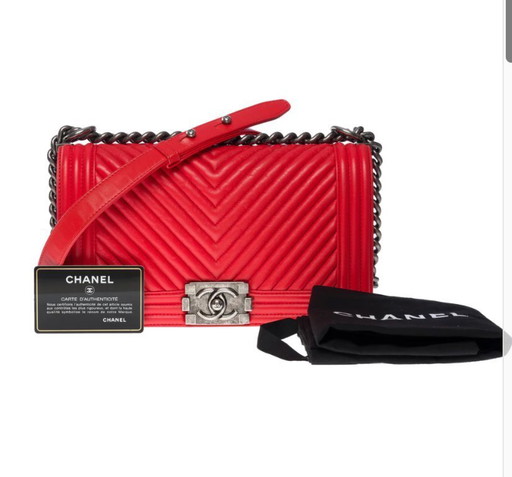 Borsa CHANEL Ragazzo in pelle rossa - 101034