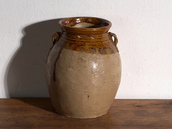 Antique Chinese glazed stoneware vase – China, circa 1900 – Rustic (photo 35 of 40)