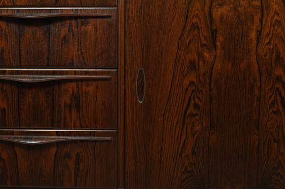 Image 1 of High Quality Danish Sideboard with Brass Handle Inlays 1950s