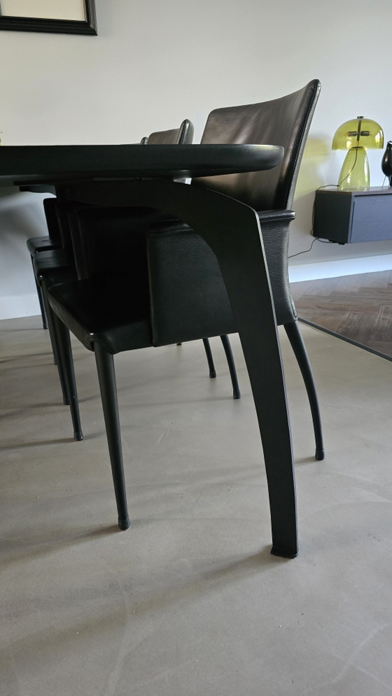 6 sedie da pranzo Jori Mikono + tavolo da pranzo Feniks – Leather (photo 5 of 6)