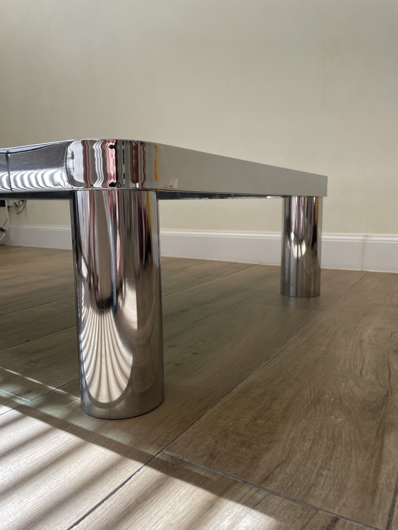 Image 1 of Tavolino vintage cromato dell'era spaziale