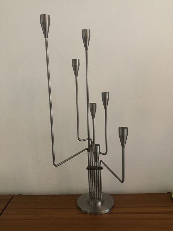 Image 1 of Design kandelaar van Piet Hein " Grote Beer " , 7 kaarsen