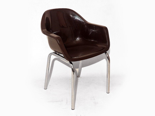 sedile a secchiello vintage dell'era spaziale