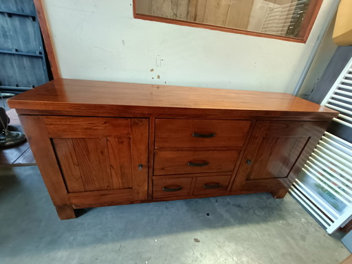 Teak wooden Hender and Hazel sideboard