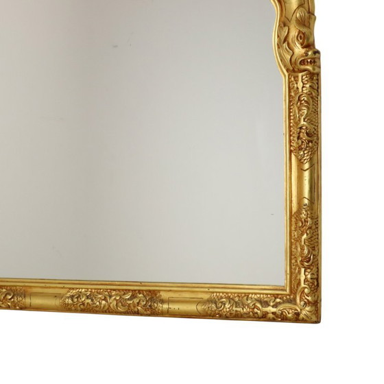 Image 1 of Grote Houten Spiegel Rococo Stijl 124cm
