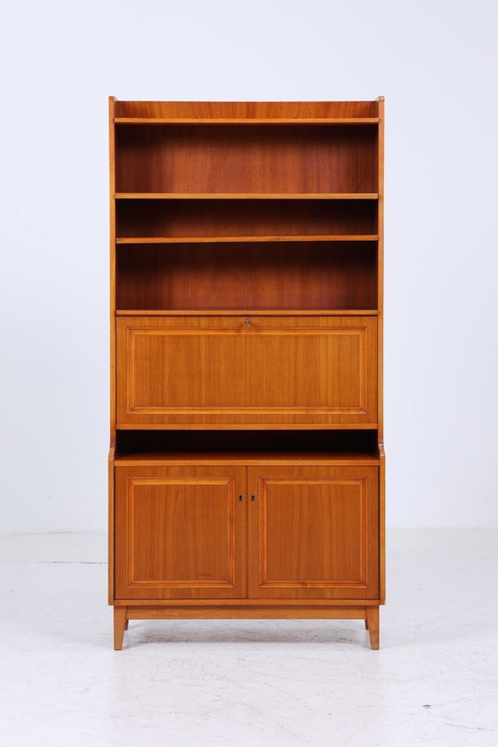 Image 1 of Scaffale vintage anni '60 | Scaffale del Mid Century in legno retrò #05-59