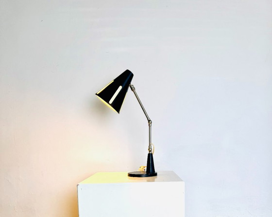 Sun Series (Zonneserie) Desk Lamp by H. Busquet for Hala Zeist, The Netherlands, 1950s – Table lamps, Metal (photo 9 of 9)