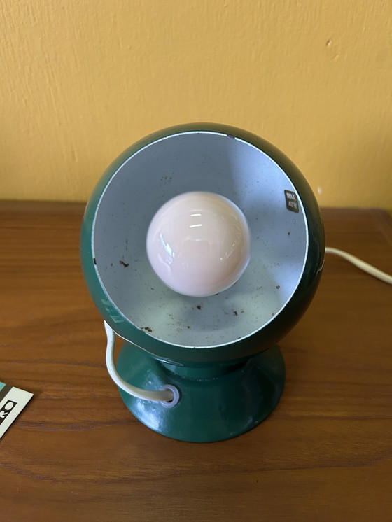 Image 1 of Vintage jaren 70 groene bol lamp, Abo Randers Denmark