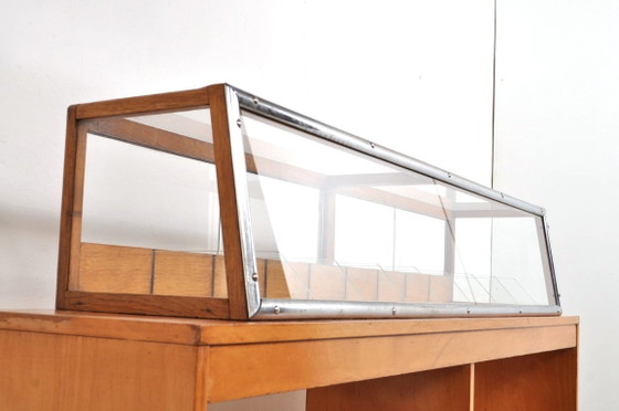 Vetrina da negozio / Vetrina da fornaio antica di Minks, anni '20 – Vetrine, Glass, Wood (photo 4 of 15)