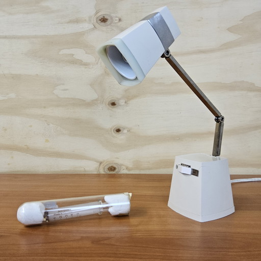 Vintage Japanische Tischlampe / Schreibtischlampe Taki light Iris 1960s ( Tada Kiko ) Teleskoplampe ( verstellbar)