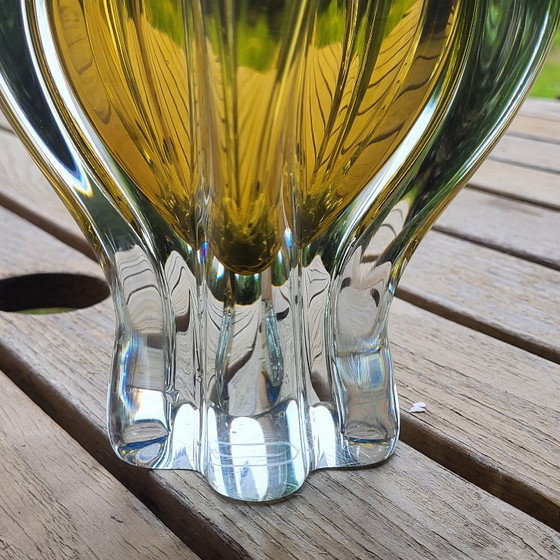 Image 1 of Large crystal vase signed by Josef Hospodka, vintage 1960s/70s