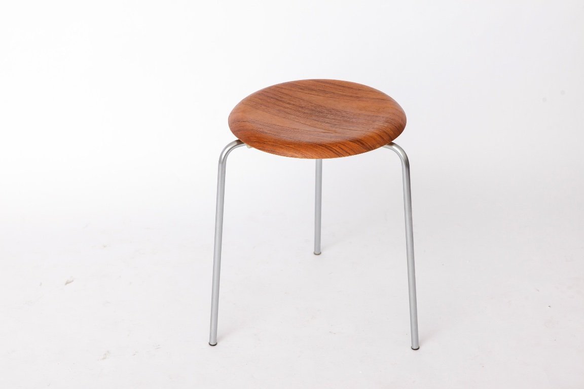 Tabouret Arne Jacobsen Pour Fritz Hansen, Model Dot 3170 Vintage Danish Design 195