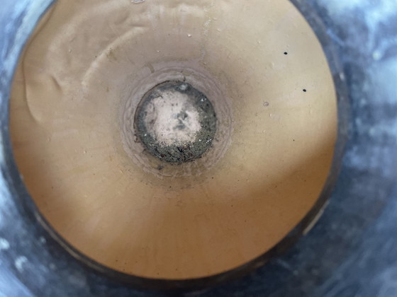 Image 1 of Vintage Duitse Fat Lava Vaas Paarden Jaren 70