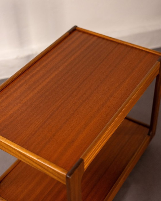 Image 1 of Mid Century Teak Trolleytafel van Opal Möbel, Duitsland, circa 1960