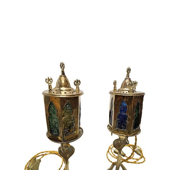 Image 1 of Vintage Moroccan cobra lantern lights, 1960s