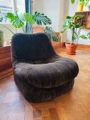 Fauteuil lounge vintage des années 70