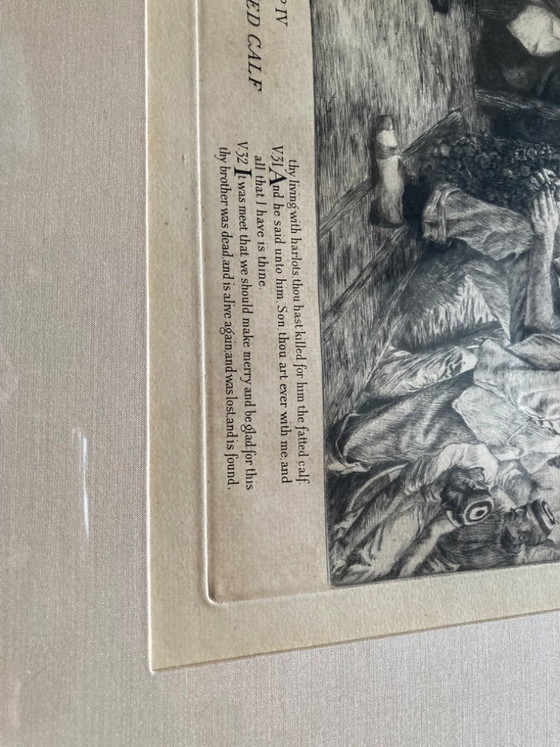 Image 1 of Tissot 1881 4 Etchings ‘The Prodigal Son’