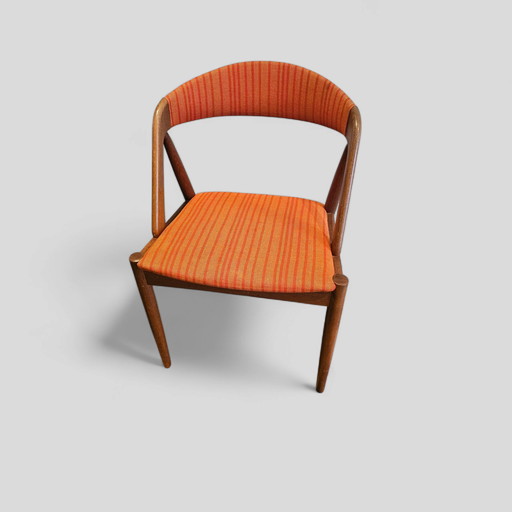 Mid Century Design Teck Chaise de salle à manger Kai Kristiansen 1960 Denmark Chaise