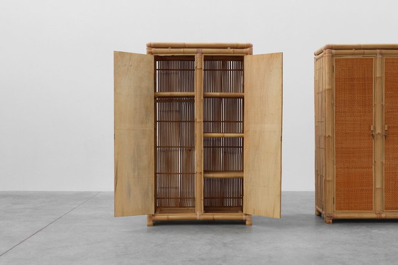 Image 1 of Armadio in bambù e rattan della metà del secolo scorso, Italia 1960 ca.