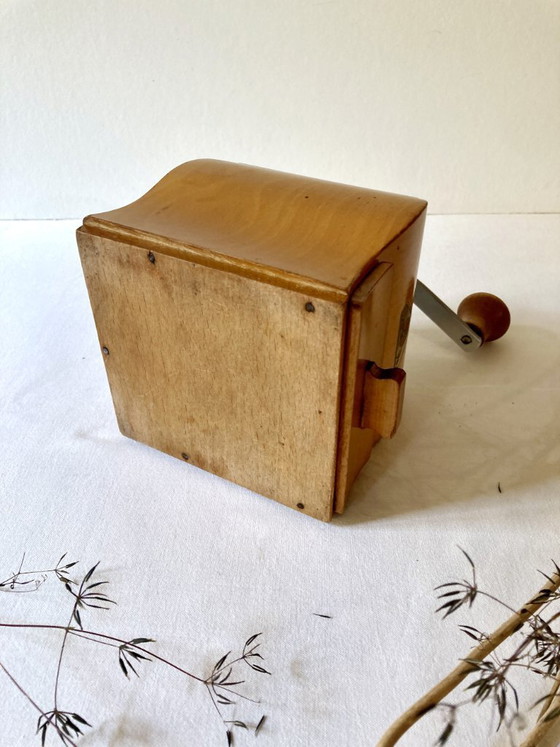 Image 1 of Wooden coffee grinder, Deve brand (Netherlands), 1950s