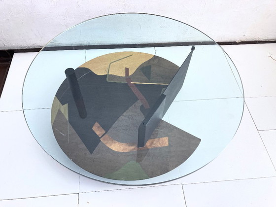 Image 1 of Tavolino italiano postmoderno nello stile di Carlo Malnati anni '80-'90