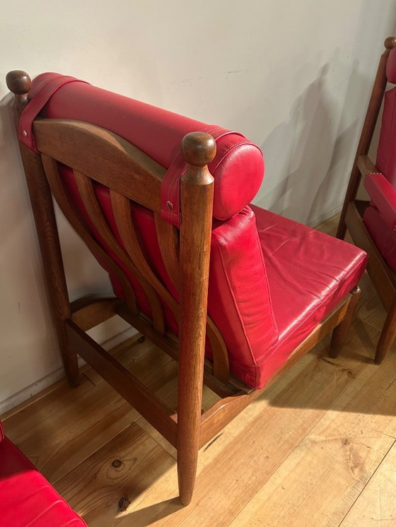 Image 1 of Set da salotto modulare in pelle della metà degli anni Sessanta (9 pezzi)