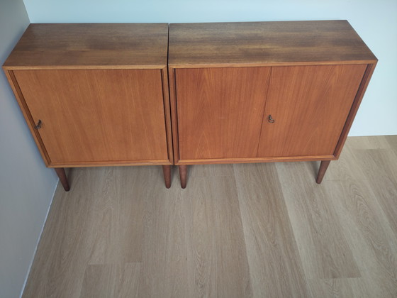 Image 1 of Mobiletto vintage a due ante Franz Meyer Möbel, metà secolo moderno (Germania, anni '60)