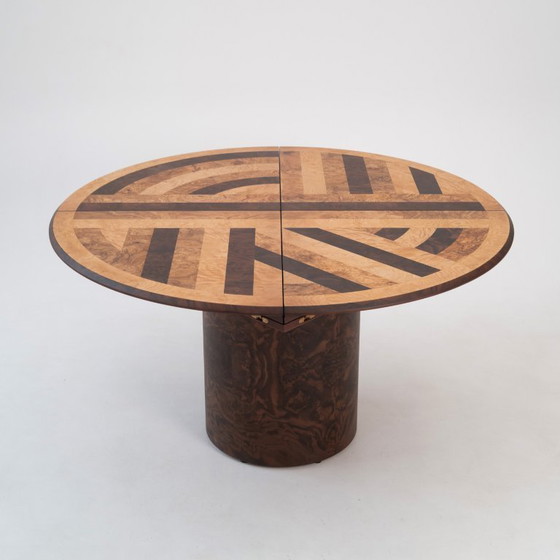Image 1 of Bauhausly Table ROUND/SQUARE QUAD0 Walnut mix – Simple Table, Amazing Function