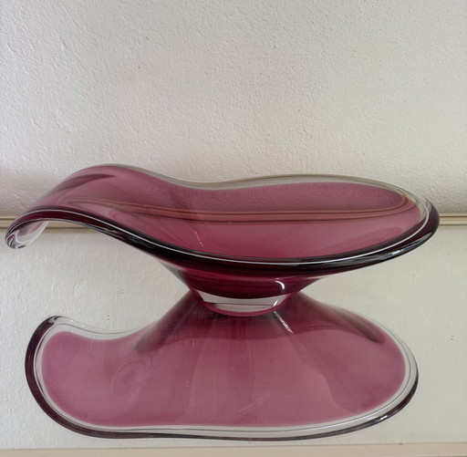 Paul Kedelv Ciotola in vetro soffiato scandinavo degli anni '50